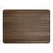 A Lancaster Table & Seating rectangular wood table top with a dark brown finish.