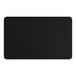 A black rectangular object with a white background.