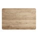 A Lancaster Table & Seating rectangular MDF table top with a gray wood finish.