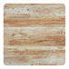 A Lancaster Table & Seating square MDF table top with a barnwood finish.