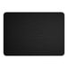 A black rectangular Lancaster Table & Seating MDF table top with a white border.