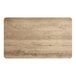 A Lancaster Table & Seating rectangular table top with gray wood finish.