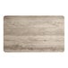 A rectangular MDF table top with a gray wood finish.