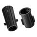 A pair of black threaded squeegee adapters designed for attaching tapered squeegee heads.