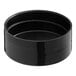 A 48/485 black unlined polypropylene spice cap.