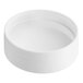 A white unlined 48/485 polypropylene spice cap.