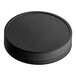 A black round polypropylene cap.