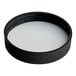 A black plastic cap with foam liner inside.