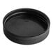 A 53/400 black unlined polypropylene cap with a black rim.