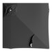 A black square umbrella canopy with a black strap.