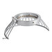 A stainless steel safety guard with metal legs for a MainStreet CMIX10 mixer.