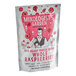 A white bag of Mixologist's Garden Freeze-Dried Raspberries with a red and white label.