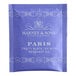 A blue box of Harney & Sons Paris Tea Bags with white text.