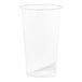 A clear plastic Tossware cup.