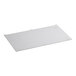 A white rectangular bottom splash shield with holes.
