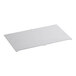 A white rectangular bottom splash shield with holes.