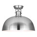 A silver Canarm Polo ceiling light with a white shade.