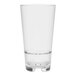 A Tossware Tritan plastic highball glass with a clear rim and base.