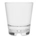 A clear Tossware Reserve Rocks Double Old Fashioned Glass.