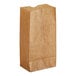 A brown Choice Natural Kraft waxed paper bag.