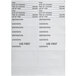 A white Choice Preparation adhesive label sheet with black text.