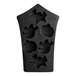 A black silicone mold with different shapes of ghosts and pumpkins.