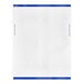 A white sheet of paper with blue lines.