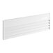 A white rectangular Avantco grille with four rows of holes.