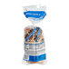 A plastic bag of Just Bagels Authentic New York Blueberry Bagels.