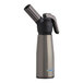 A close-up of a black and black chrome Whip-It butane torch with a nozzle.