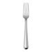 A silver Sant' Andrea Verdi dessert fork with a white background.