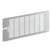 A black metal Avantco back grille with holes.