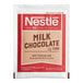 A white and red Nestle Milk Chocolate Hot Cocoa mix packet.