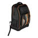 A black and orange Klein Tools Tradesman Pro XL Tech Tool Backpack with a zipper.