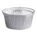 A Baker's Lane round aluminum ramekin with aluminum foil on top.