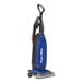 A blue and black Powr-Flite upright vacuum cleaner.