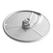 An AvaMix Revolution 1/4" Slicing Disc, a circular metal object with a metal nut on it.