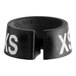 A black 3/4" rubber ring with white text that says "XS".