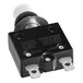 A black and silver Lavex overload protector with two wires.