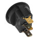 A black and gold Lavex rocker switch with two wires.