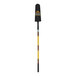 A black and yellow Seymour Midwest Structron drain spade shovel with a yellow and black handle.