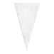 A white plastic bag with a white handle.