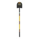 A Seymour Midwest Structron Caprock shovel with a yellow handle and black tip.