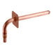 A Sioux Chief copper PowerPEX stub out elbow with square mounting ears.