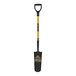 A Seymour Midwest Structron drain spade shovel with a black handle and yellow accents.