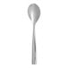 An Arcoroc stainless steel teaspoon with a long handle.