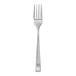 A silver fork with a black top on a white background.