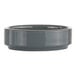 A grey International Tableware stoneware sauce dish.