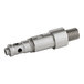 A metal top distributor shaft with threaded and machined sections, designed for use with HTUC equipment.