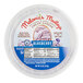 A white and blue Melanie's Medleys Blueberry Cream Cheese tub.